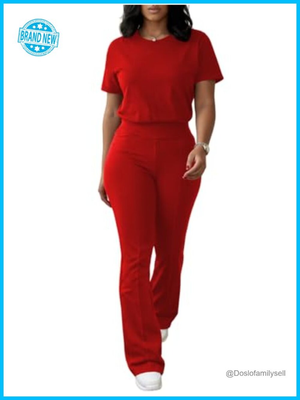 Women's 2 Piece Activewear Matching Outfit Set Lounge Tracksuit Casual